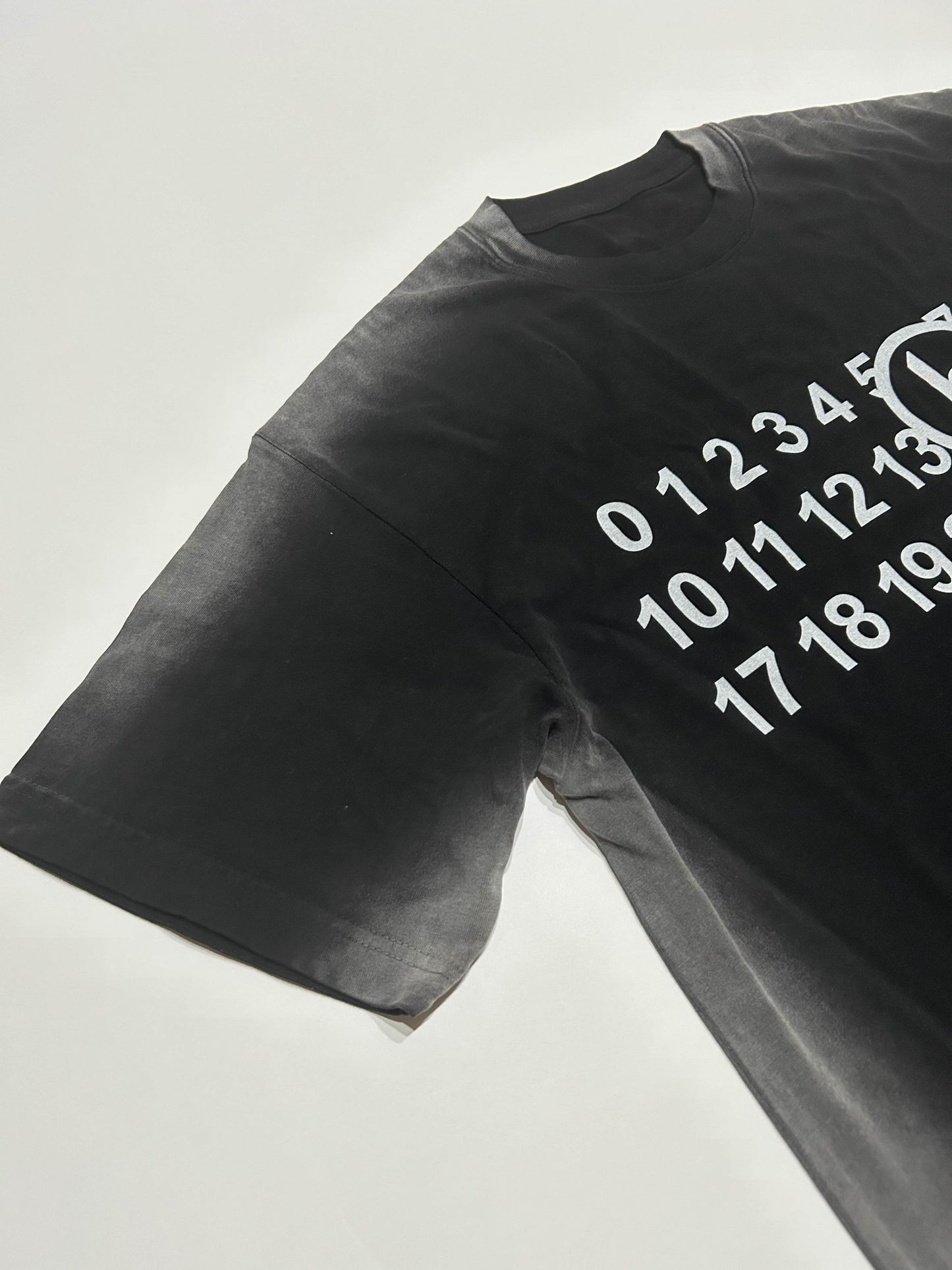 "Numbers" Faded Tee (BLACK)